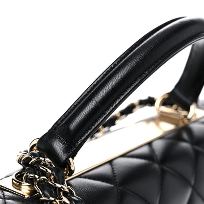 Chanel Lambskin Quilted Medium Trendy CC Flap Dual Handle Bag Black 15 of 16