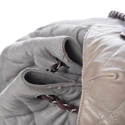 Chanel Iridescent Calfskin Quilted In The Mix Backpack Grey 14 of 14