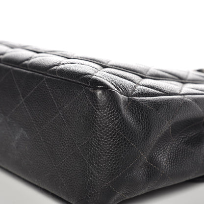 Chanel Caviar Quilted Jumbo Single Flap Black 12 of 17