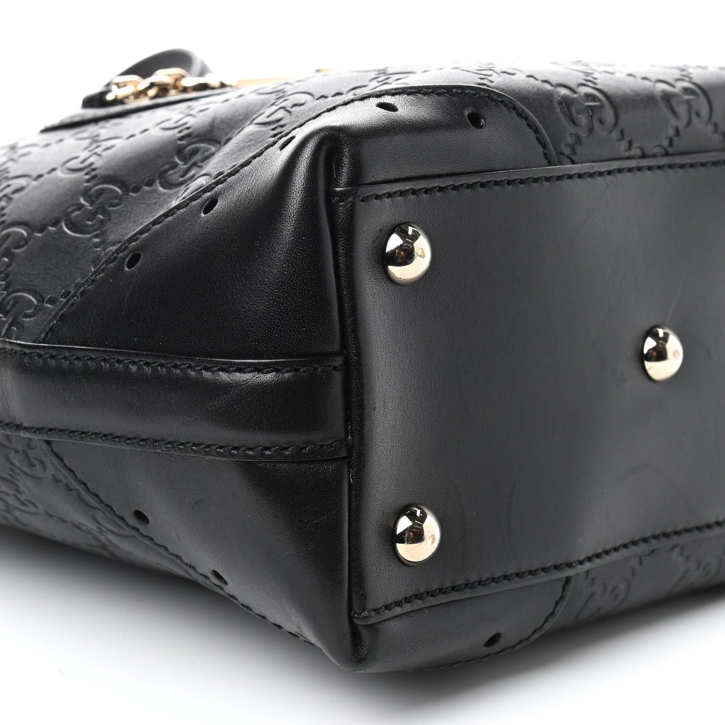 Guccissima Small Punch Tote Black