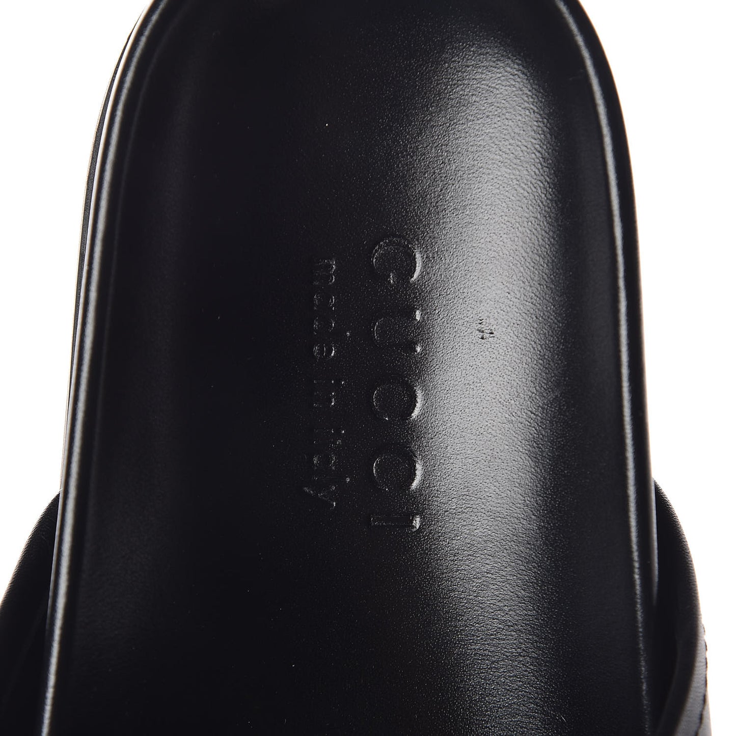 Calfskin Bee Star Embroidered Mens Horsebit River Slippers 11 Black