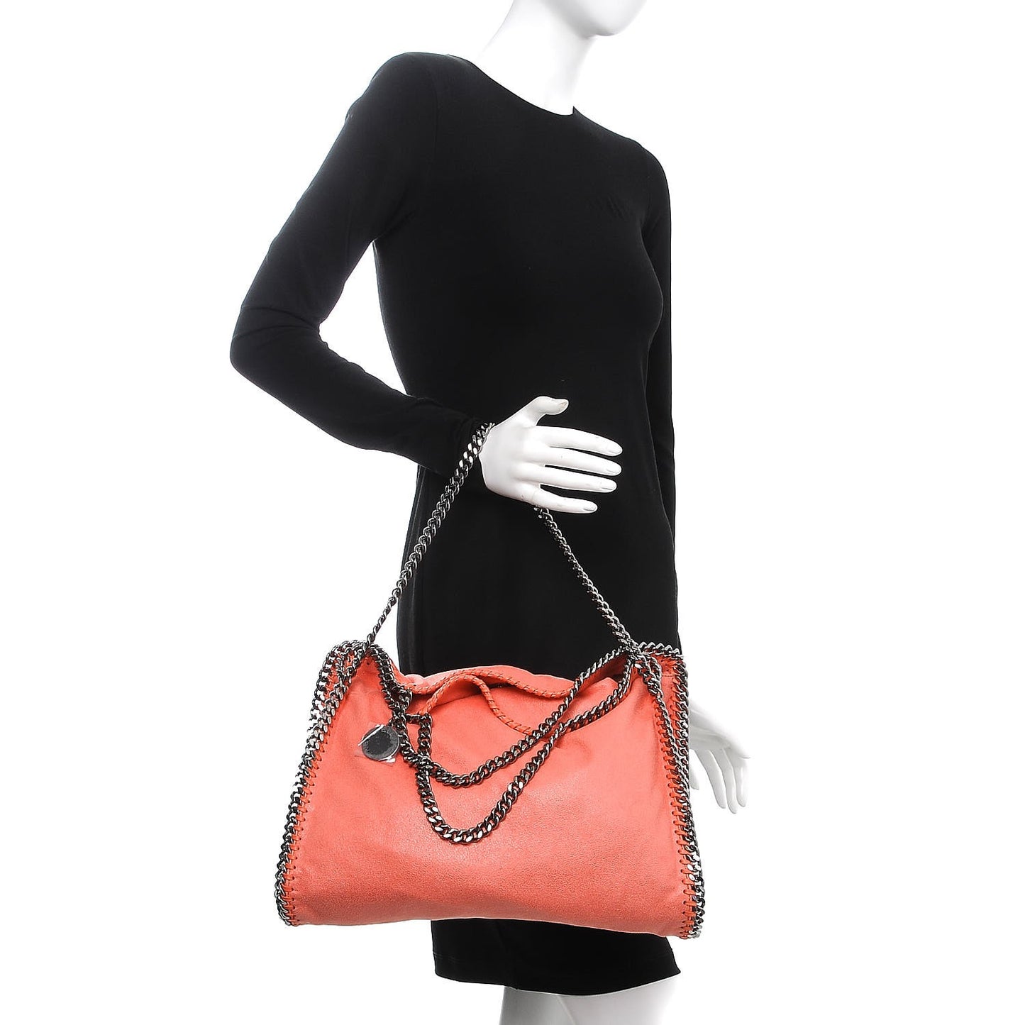 Shaggy Deer Mini Falabella Fold Over Tote Peony