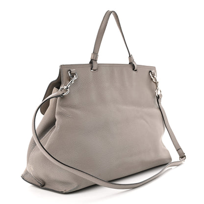 Gucci Cellarius Calfskin Large Bamboo Daily Top Handle Bag Storm Grey 3 of 18
