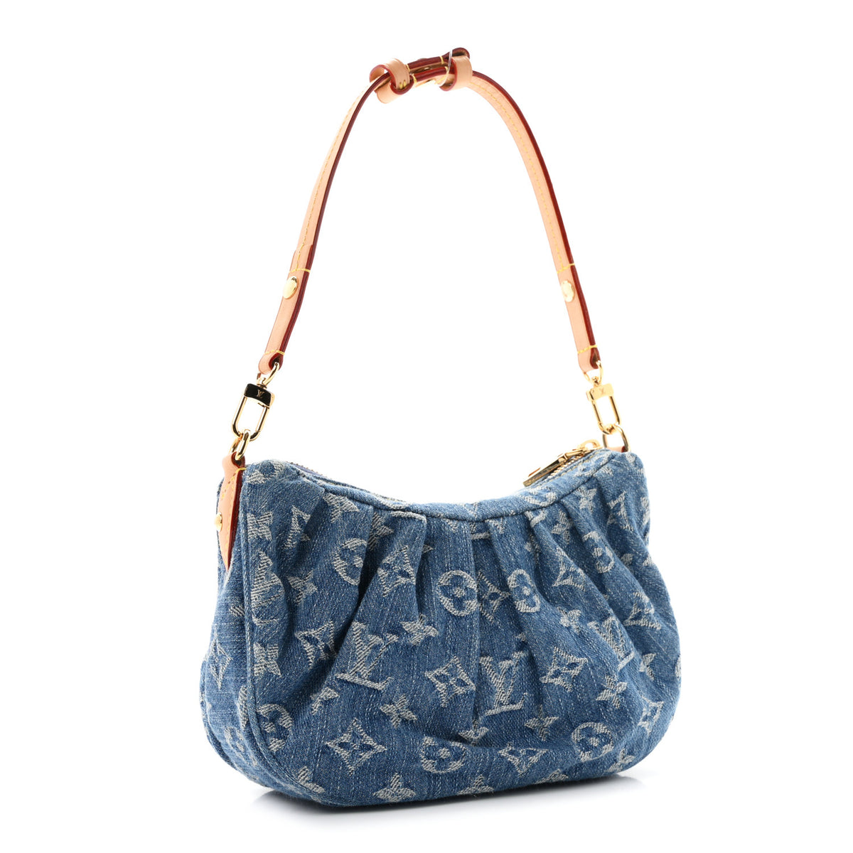 Louis Vuitton Monogram Denim Pochette Valley Blue 3 of 10
