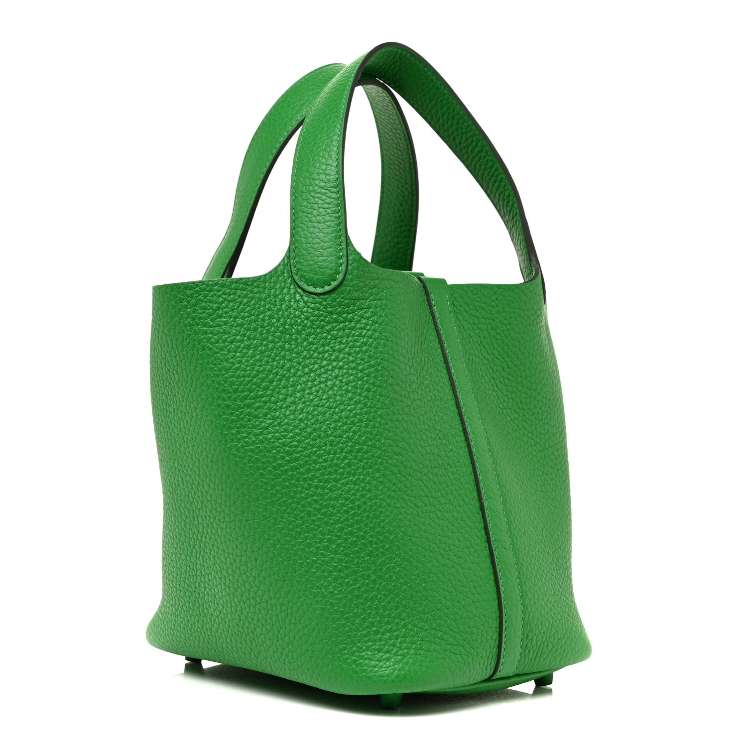 Hermes Taurillon Clemence Monochrome Picotin Lock 18 PM Bambou 3 of 10