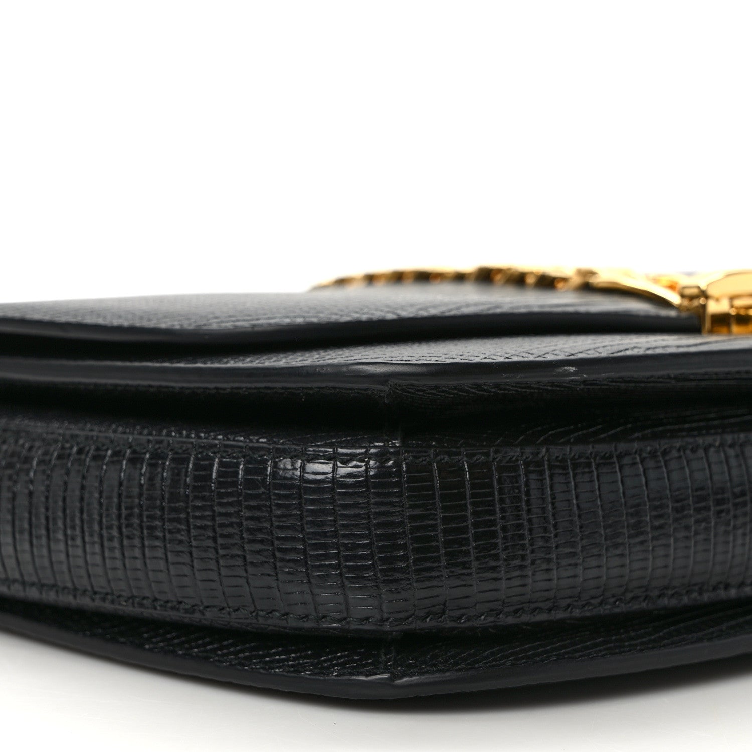 Gucci Azalea Calfskin Small Sylvie 1969 Flap Messenger Bag Black 10 of 13