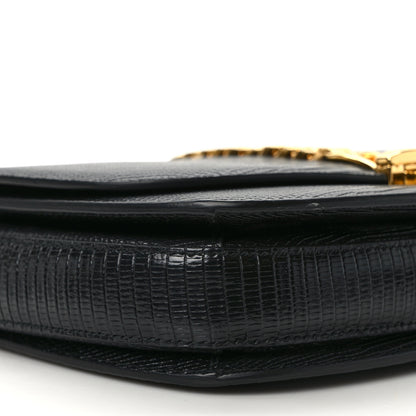 Gucci Azalea Calfskin Small Sylvie 1969 Flap Messenger Bag Black 10 of 13