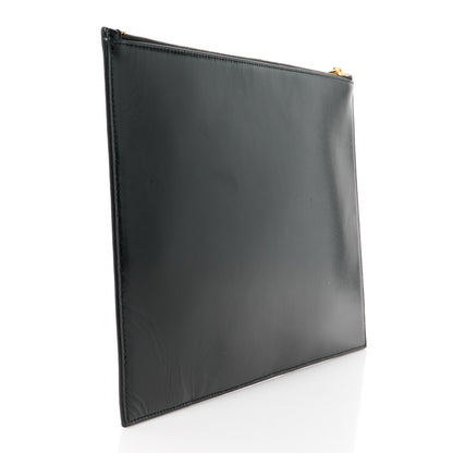 Saint Laurent Calfskin Medium Zip Clutch Black 3 of 11