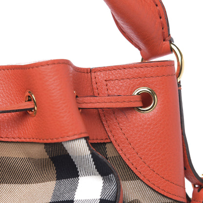 Burberry House Check Drawstring Hobo Orange 11 of 11