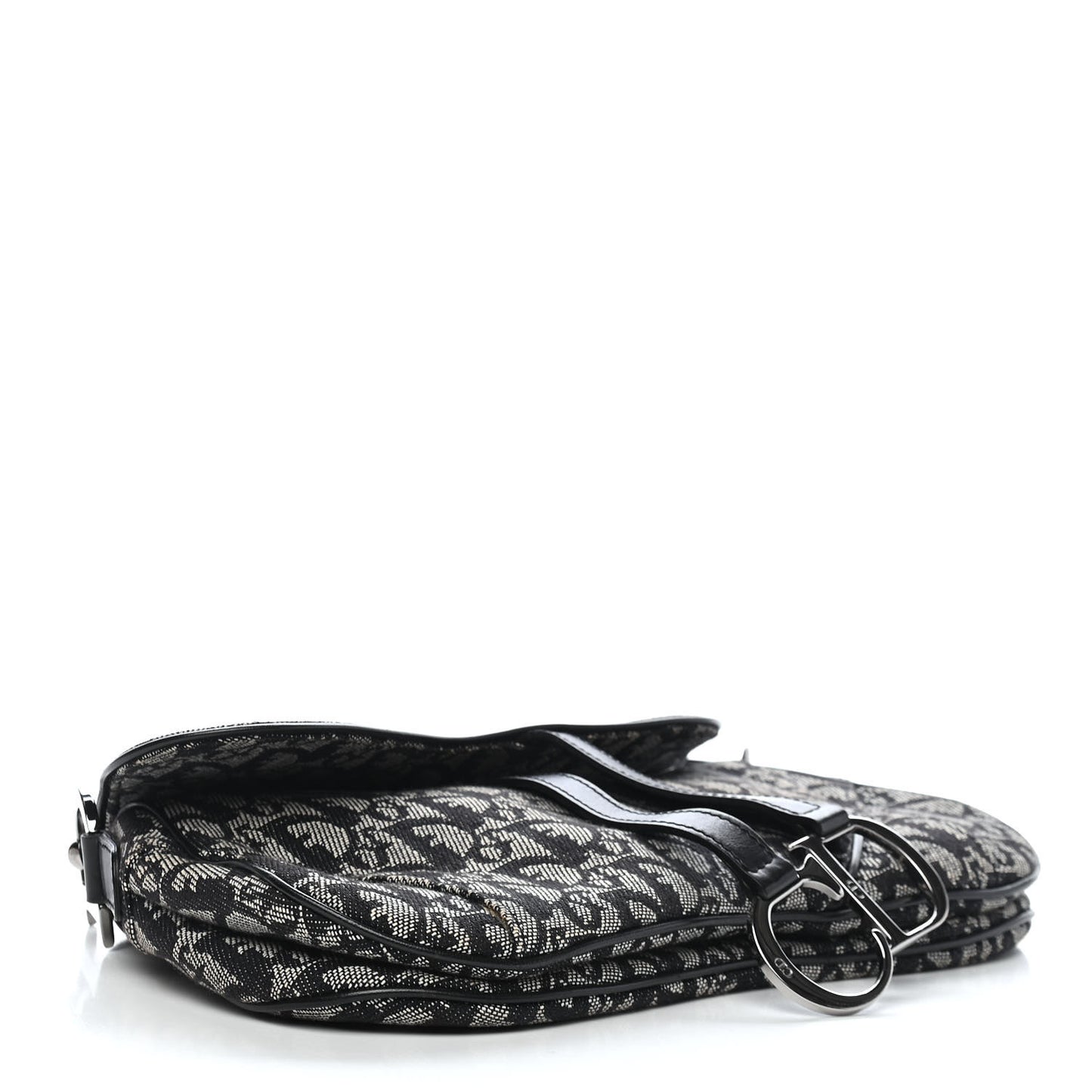 Monogram Double Saddle Bag Black