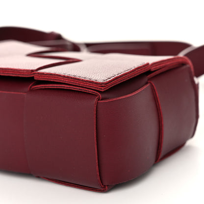 Bottega Veneta Lambskin Maxi Intrecciato Extra Mini Cassette Crossbody Bag Barolo 9 of 9
