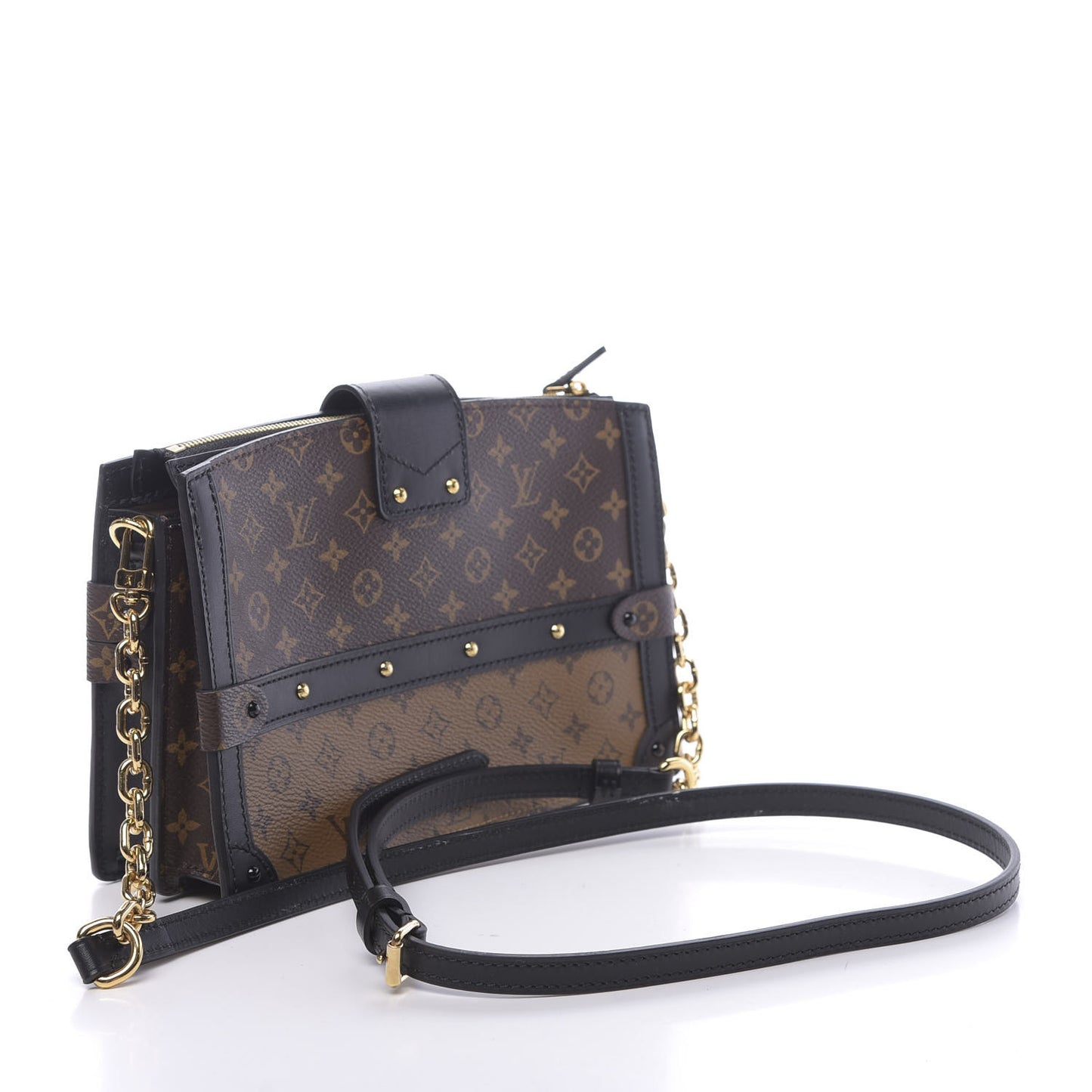 Reverse Monogram Trunk Clutch