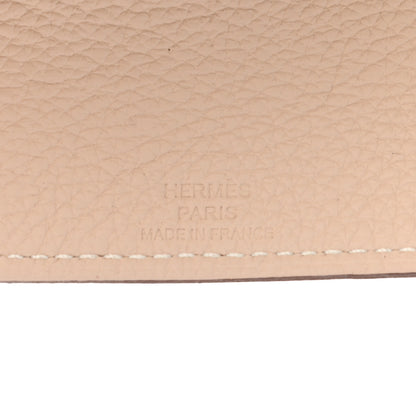 Hermes Taurillon Clemence Mises et Relances Robe Du Soire Change Tray Jaune Ivoire 5 of 7
