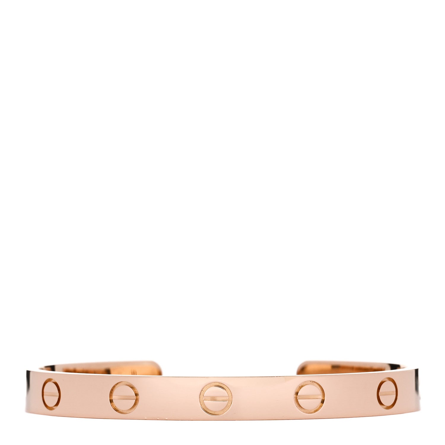 Cartier 18K Pink Gold LOVE Cuff Bracelet 16 1 of 4