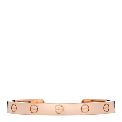 Cartier 18K Pink Gold LOVE Cuff Bracelet 16 1 of 4