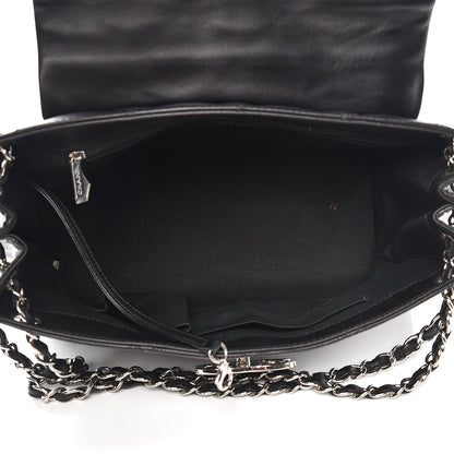 Chanel Calfskin Double Stitch Large Hamptons Flap Bag Black 5 of 16