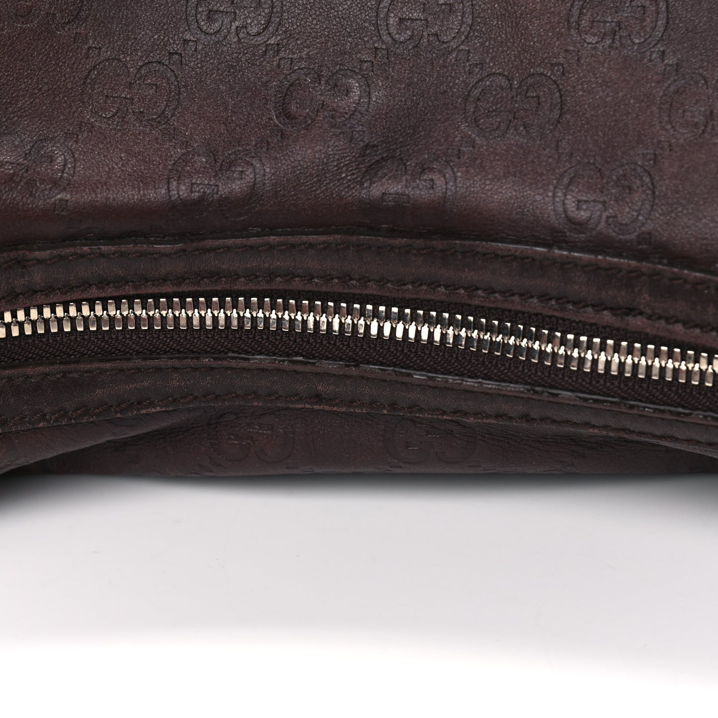Guccissima Large Princy Hobo Dark Brown