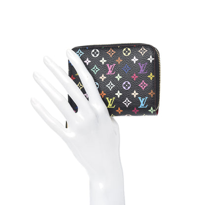 Louis Vuitton Monogram Multicolor Zippy Coin Purse Black Grenade 2 of 6