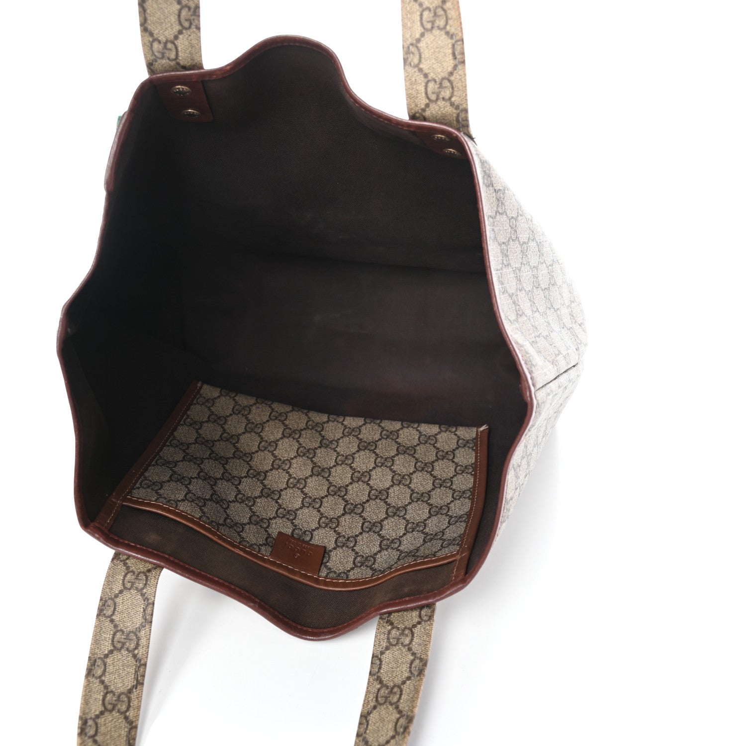 Gucci GG Plus Monogram Medium Signature Web Loop Tote Brown 5 of 11
