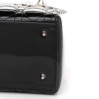Christian Dior Patent Cannage Medium Lady Dior Black 10 of 12