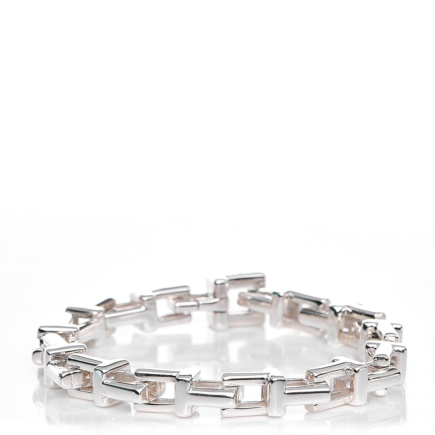 Tiffany Sterling Silver T Chain Bracelet 1 of 6