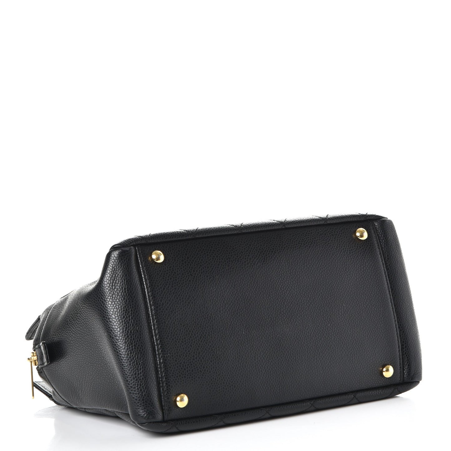 Caviar Quilted Petit Timeless Tote PTT Black