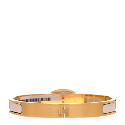 Hermes Enamel Mini Farandole Clic Chaine D'Ancre Bracelet Creme 3 of 4