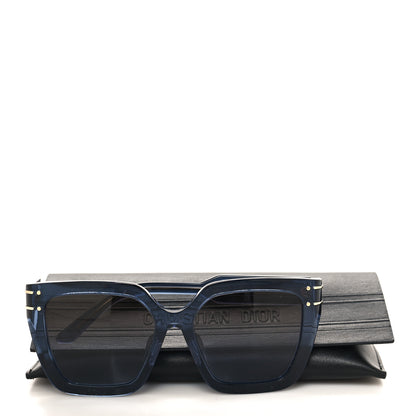 Christian Dior Acetate Diorsignature S10F Square Sunglasses Transparent Blue 8 of 8