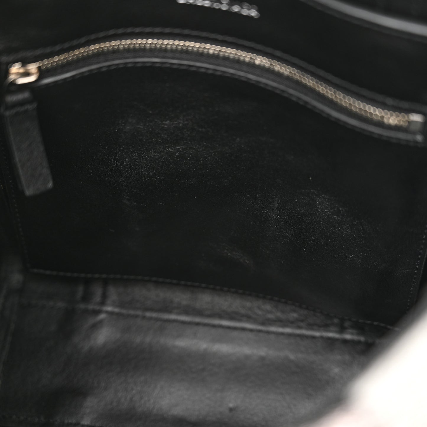 Metallic Textured Calfskin Logo Everyday Tote Black