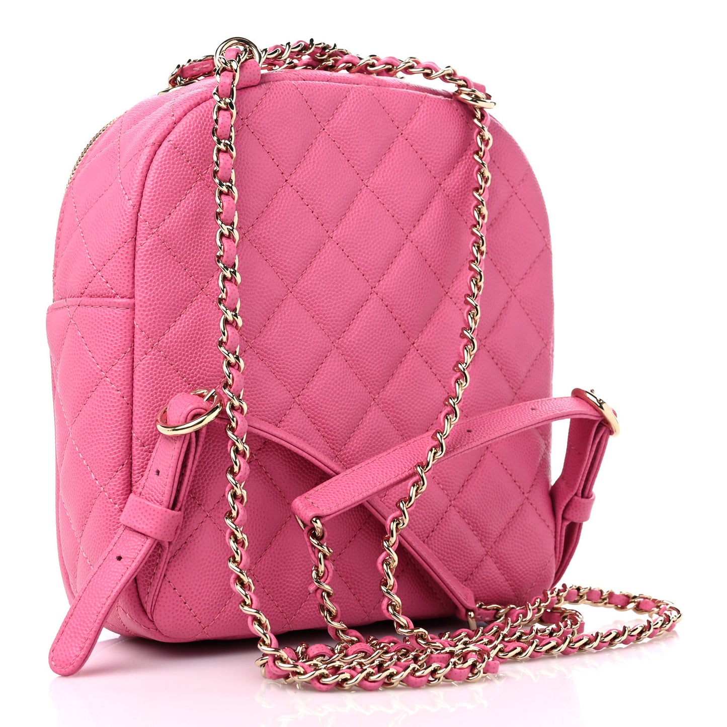 Caviar Quilted Small CC Day Backpack Pink