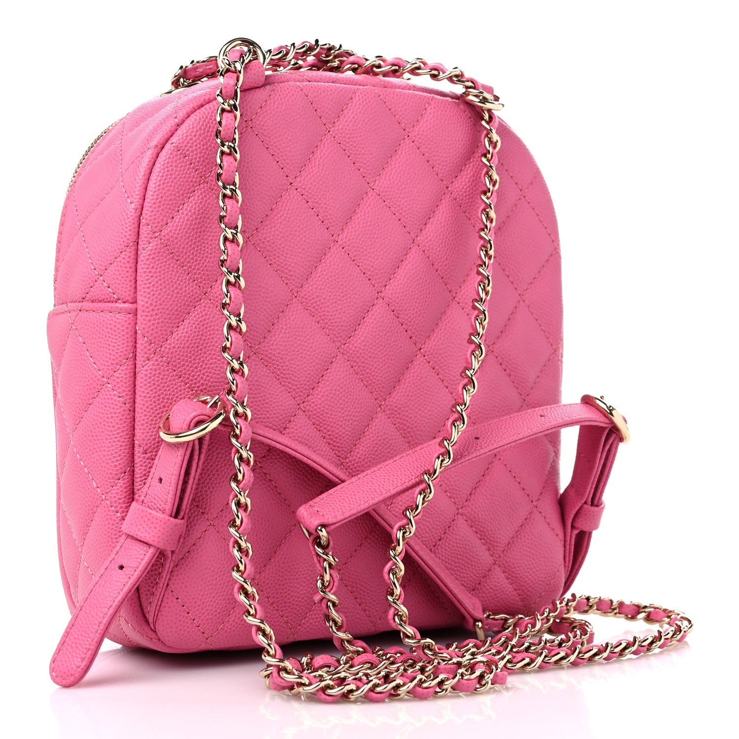Chanel Caviar Quilted Small CC Day Backpack Pink 3 of 12