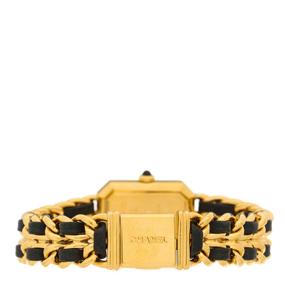 Chanel Stainless Steel Lambskin 20mm Chain Premiere Quartz Watch Gold XL 3 of 4