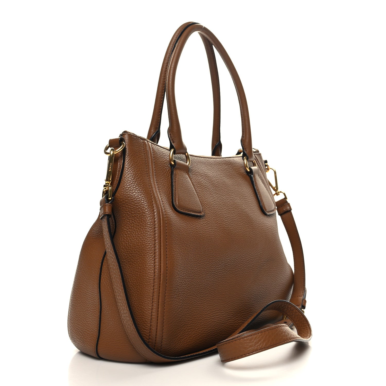 Prada Vitello Phenix Shoulder Bag Cannella 3 of 11