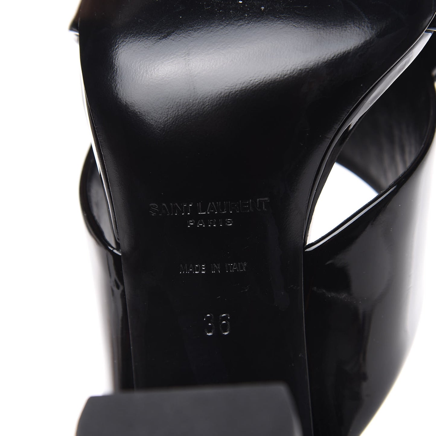 Patent LouLou 95 Mule Sandals 36 Black