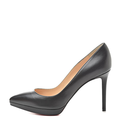 Christian Louboutin Shiny Nappa Pigalle Plato 100 Pumps 39.5 Black 1 of 11