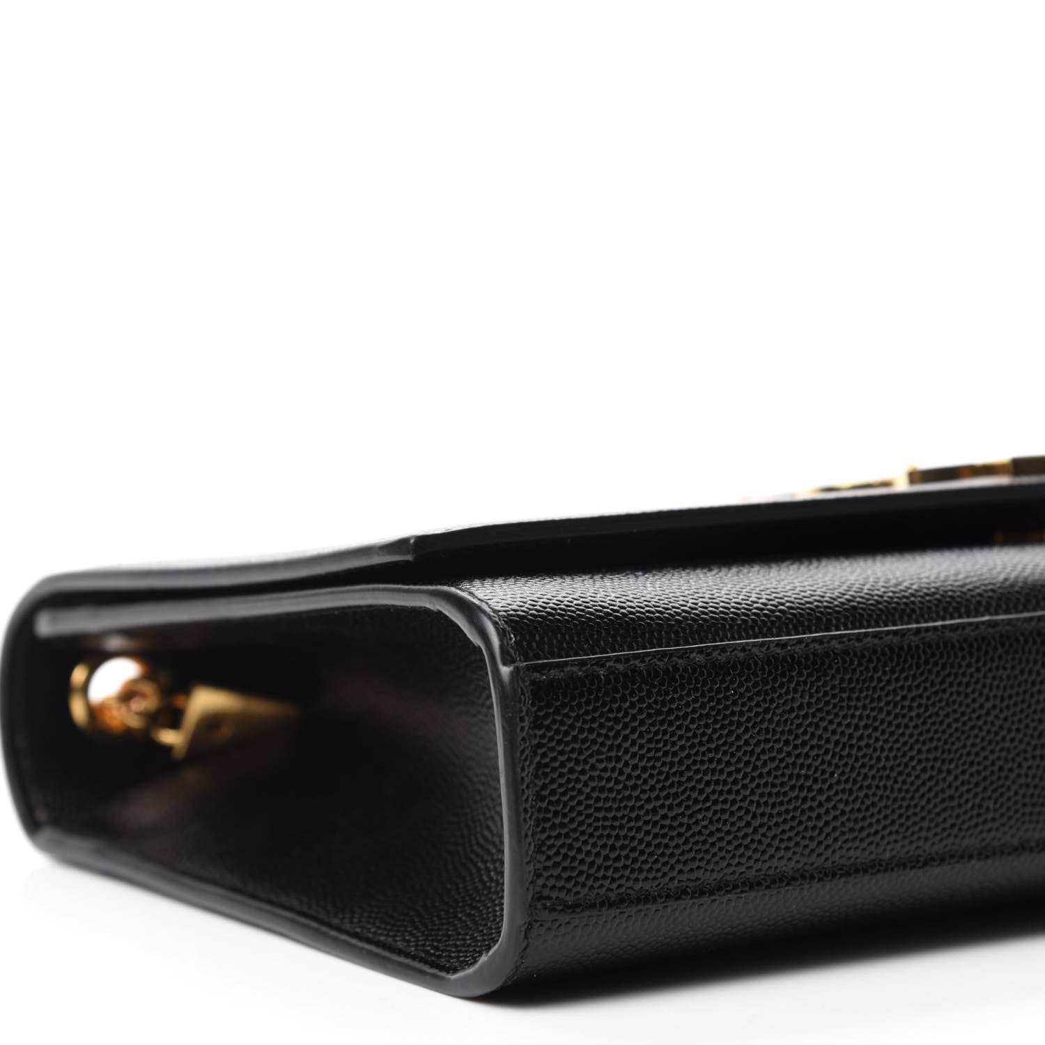 Saint Laurent Grain De Poudre Medium Classic Monogram Kate Satchel Black 6 of 12