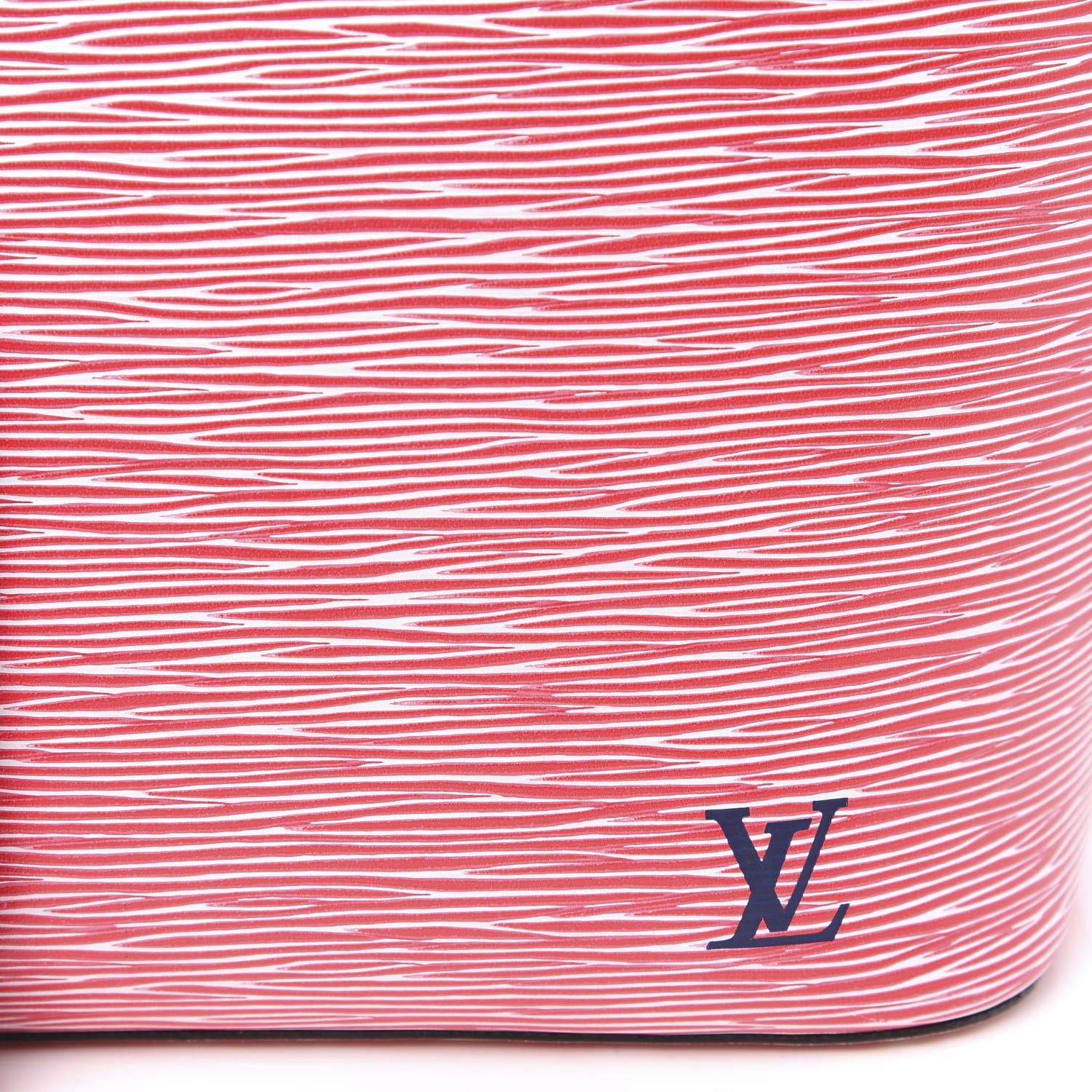 Louis Vuitton Epi Neverfull MM Denim Red 10 of 11