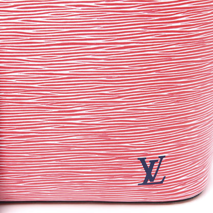 Louis Vuitton Epi Neverfull MM Denim Red 10 of 11