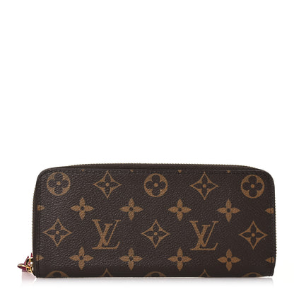 Louis Vuitton Monogram Clemence Wallet Fuchsia 1 of 12