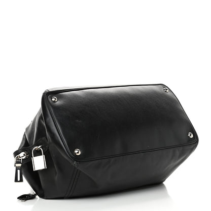 Prada Soft Calf Large Shoulder Bag Black 3 of 5