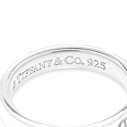 Tiffany Sterling Silver Narrow 1837 Band Ring 56 7.5 4 of 5