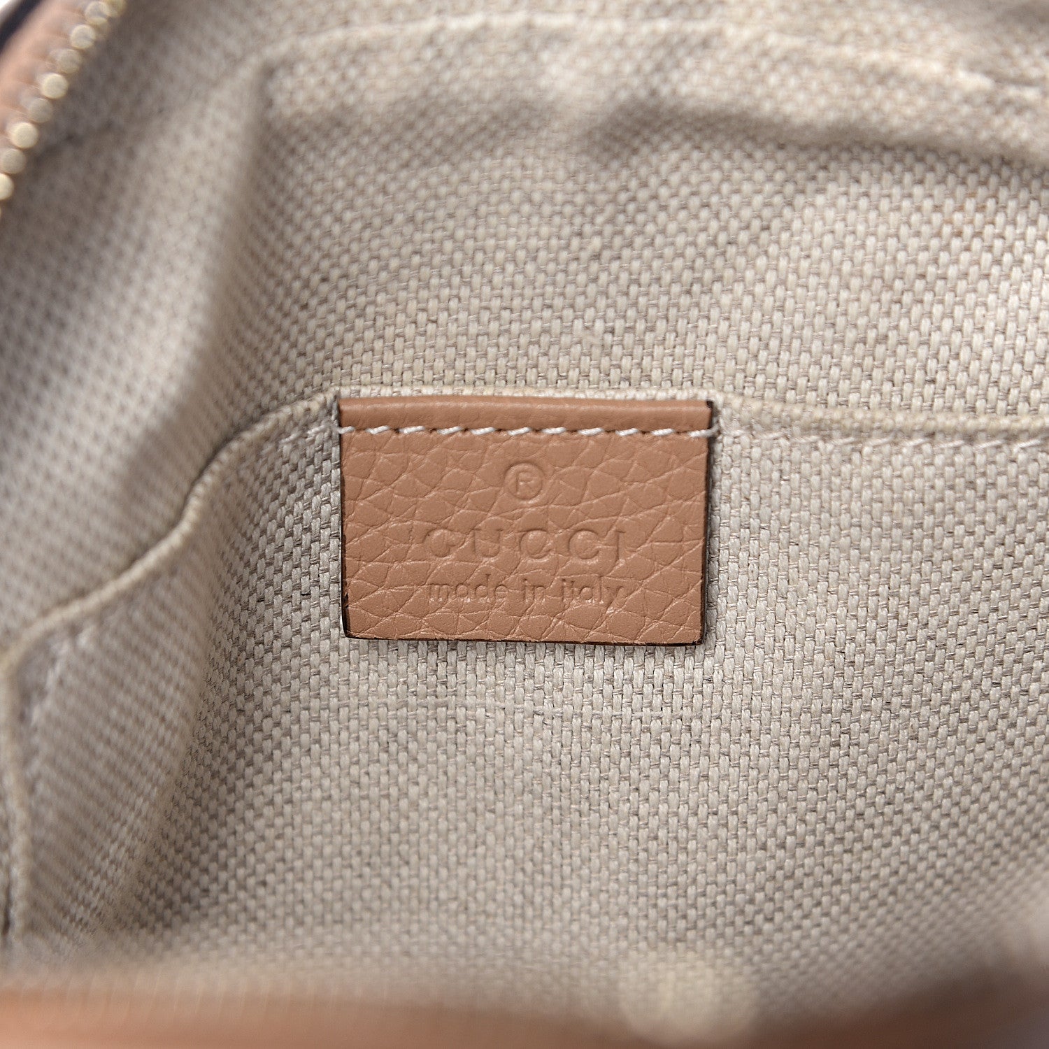 Gucci Pebbled Calfskin Small Soho Disco Bag Camelia 6 of 10