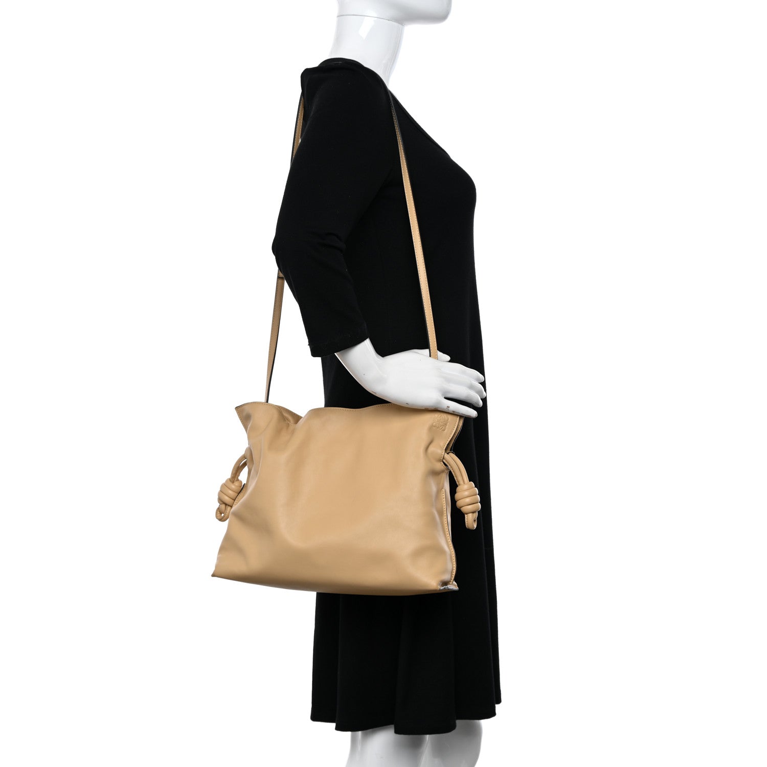 Loewe Nappa Flamenco Knot Clutch Dark Butter 2 of 11