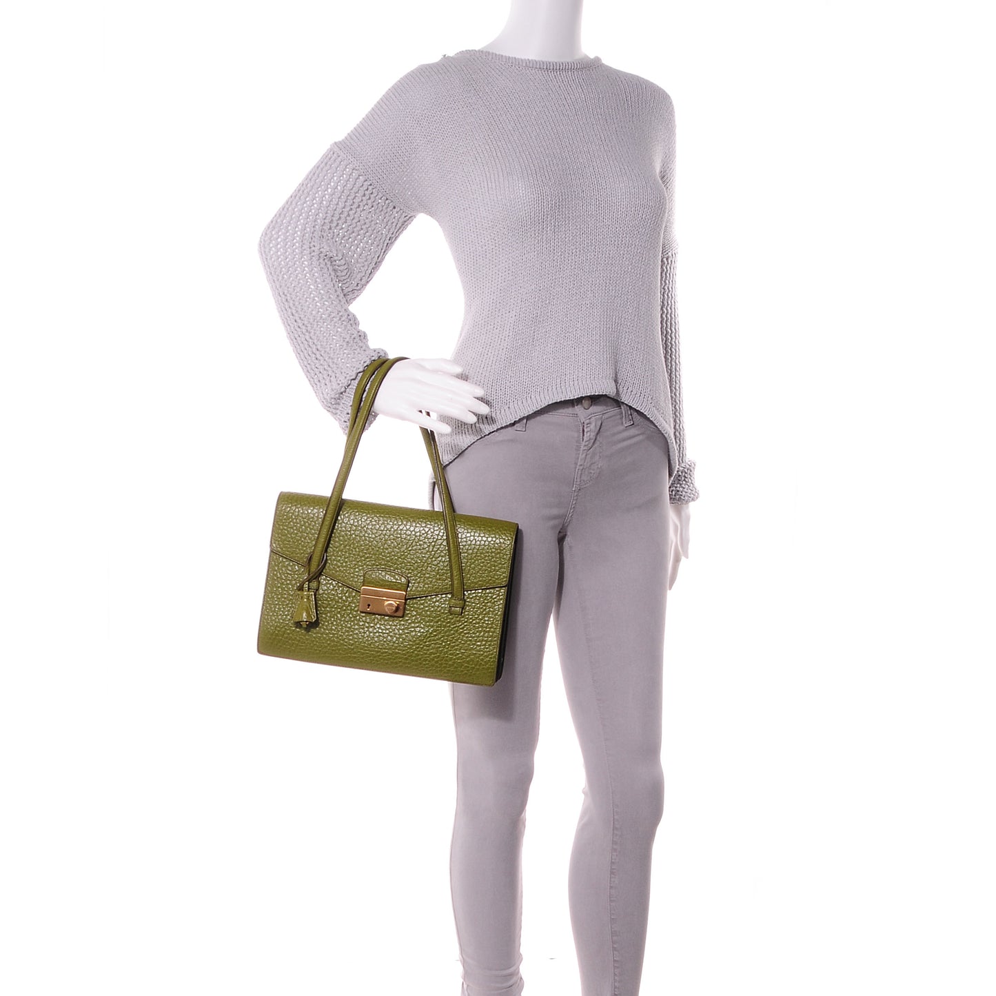 Leather Berlino Sound Top Handle Bag Edera