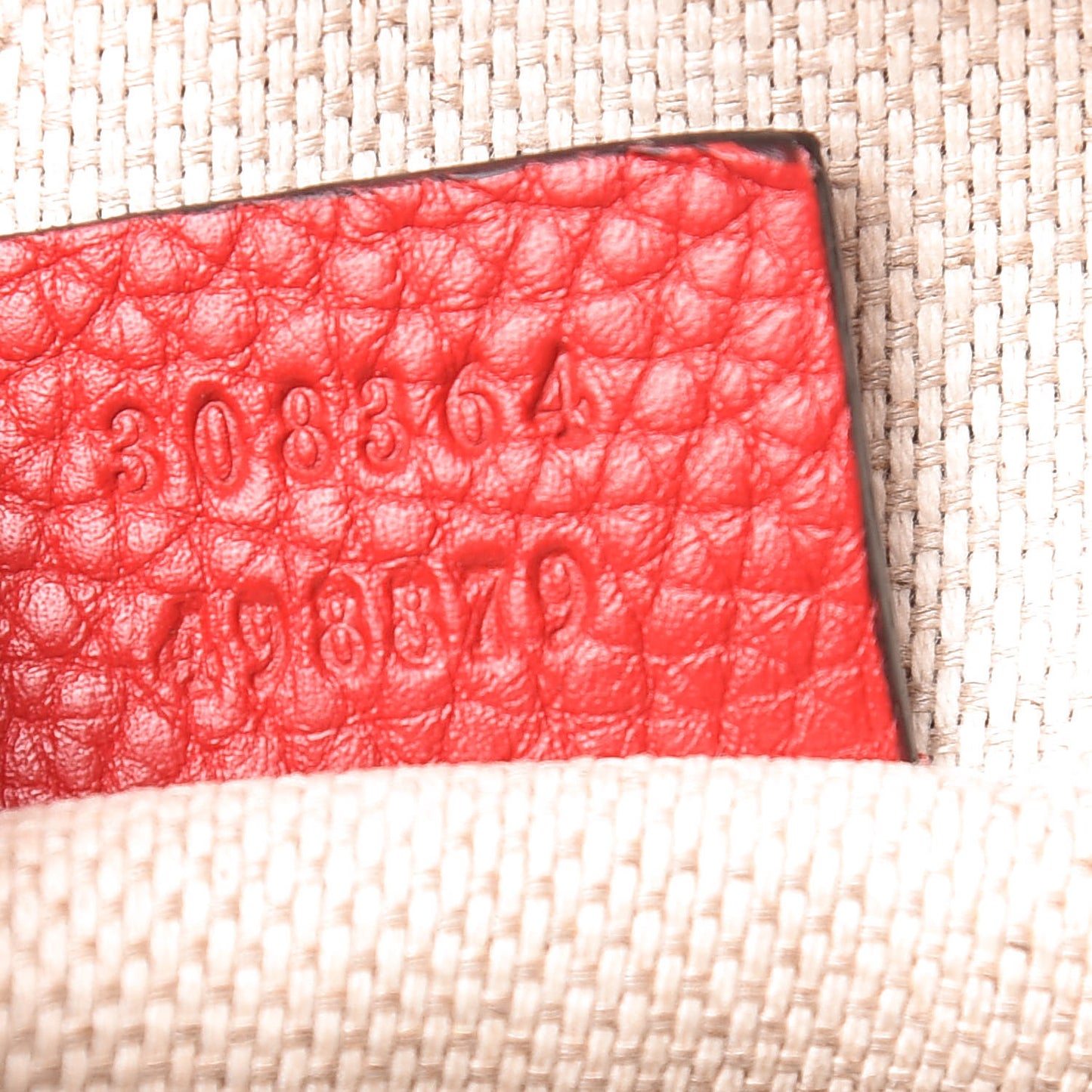 Pebbled Calfskin Small Soho Disco Bag Tabasco Red