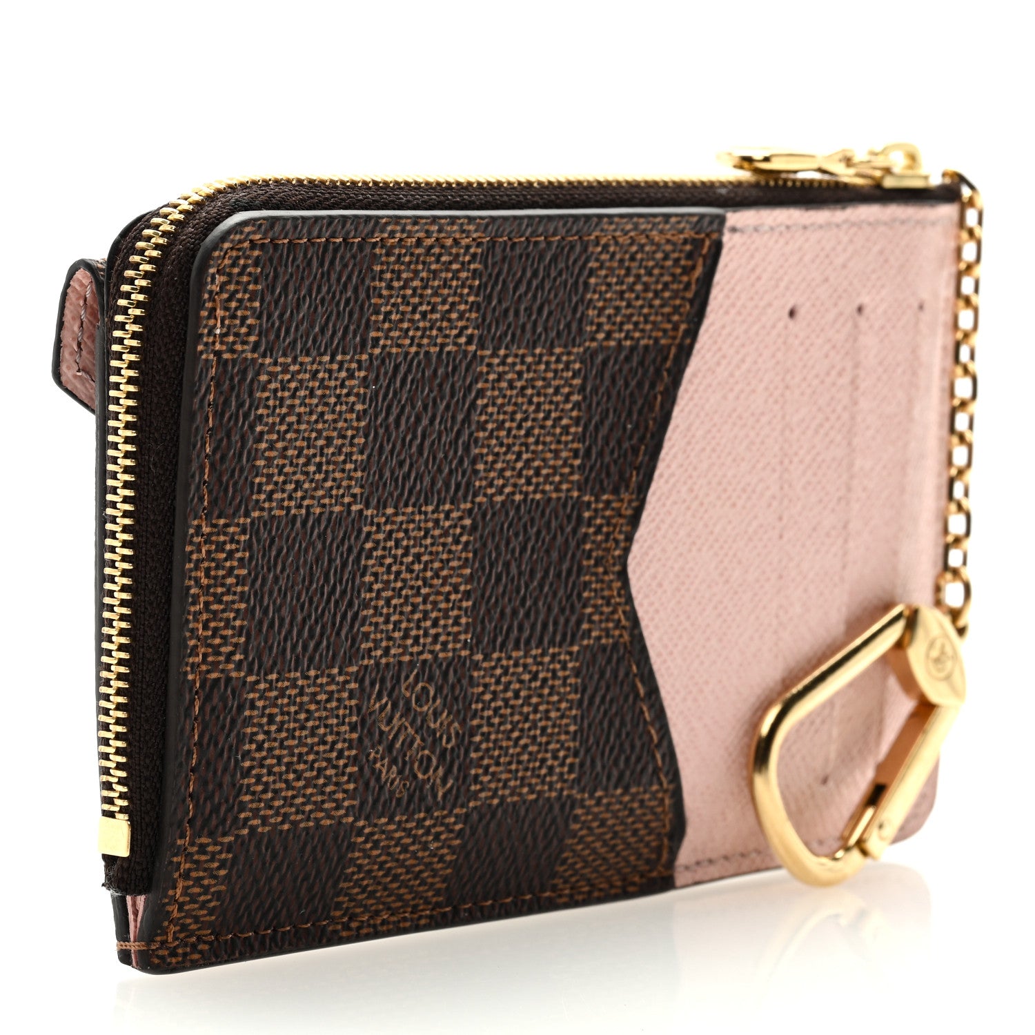 Louis Vuitton Damier Ebene Recto Verso Card Holder Rose Ballerine 3 of 6