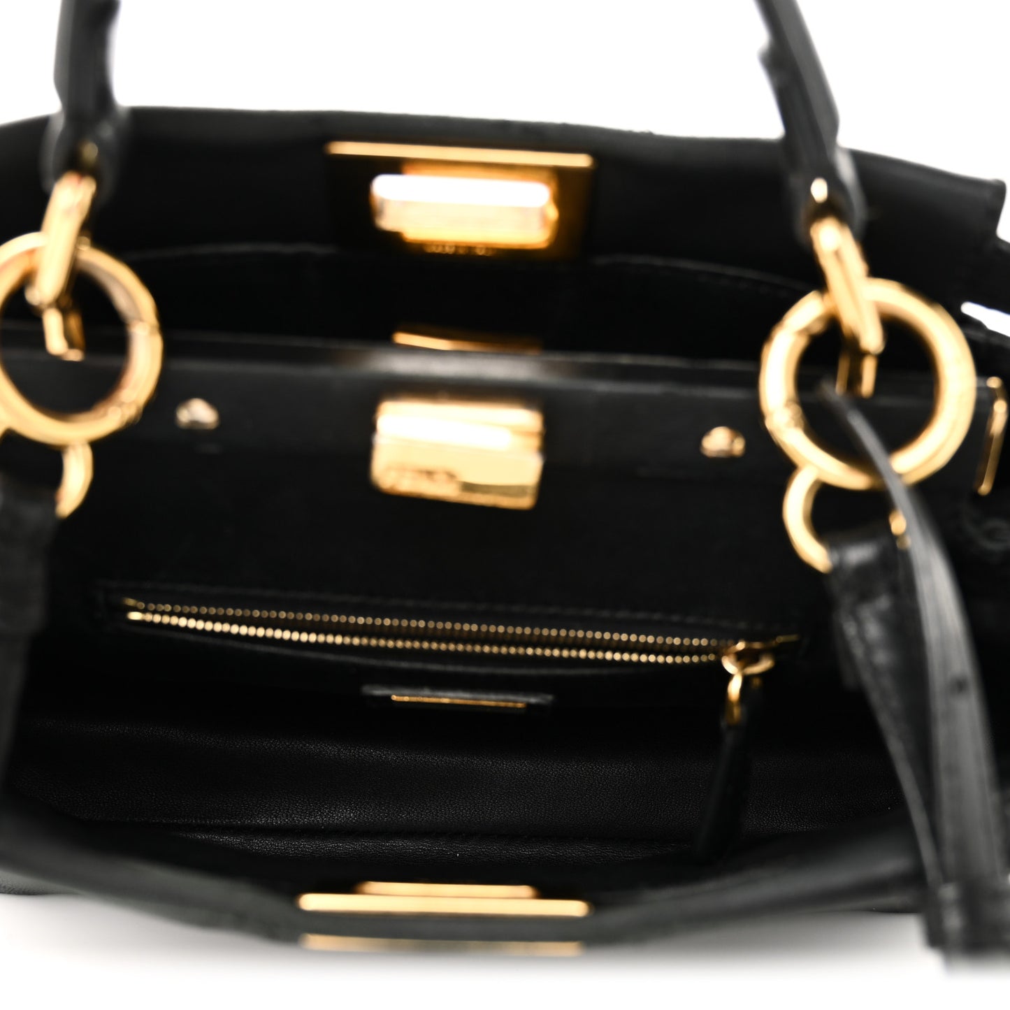 Nappa Mini Peekaboo Iconic Satchel Black
