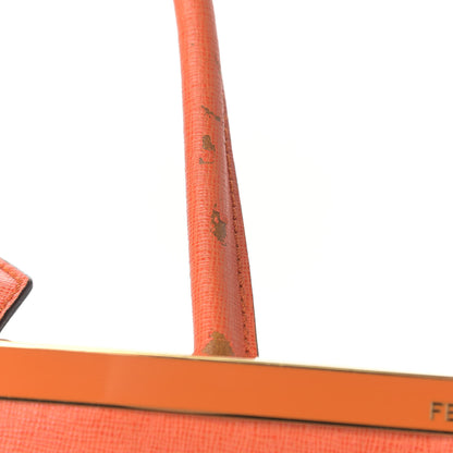 Fendi Vitello Elite Regular 2Jours Tote Arancio 16 of 21