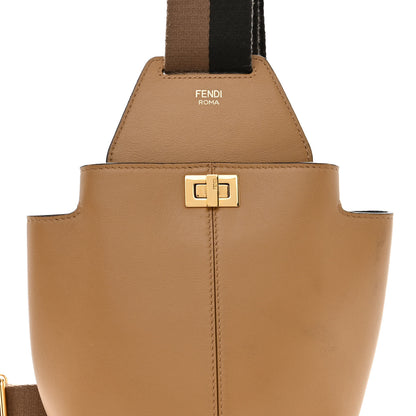 Fendi Vitello Grace Matte Mini Guitar Bag Miele Scuro 8 of 11