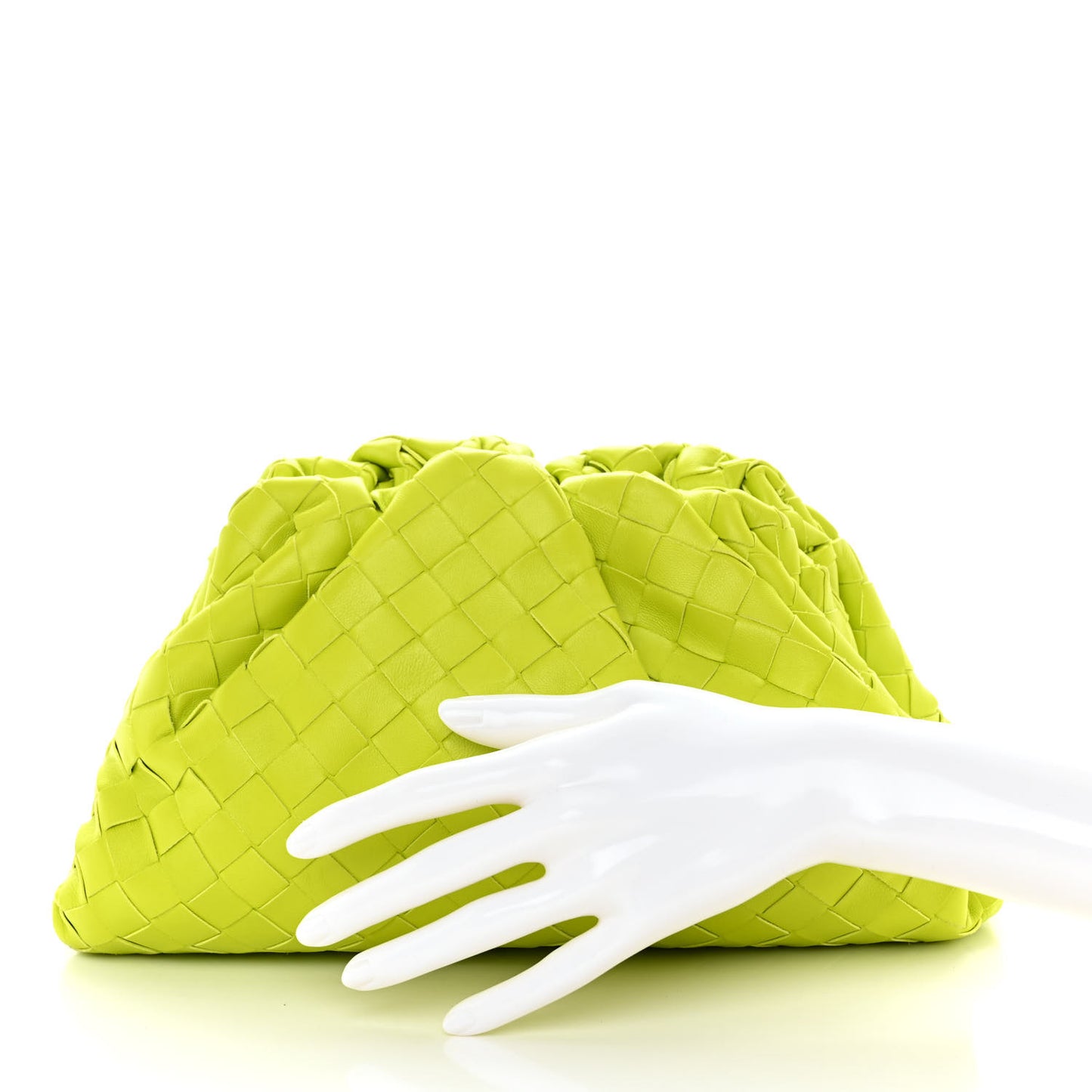 Nappa Maxi Intrecciato The Pouch Oversized Clutch Kiwi